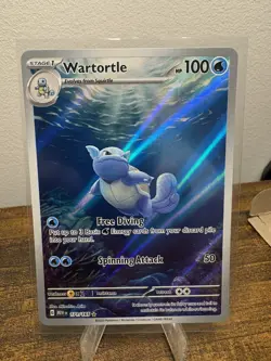 Wartortle Illustration Rare NM 171/165 Scarlet & Violet 151 Pokemon Card NM - Image 1