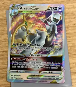 Arceus VSTAR SWSH307 SWSH Black Star Promo Pokemon Card Near Mint - Image 1