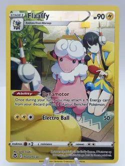 Pokemon TCG Flaaffy Silver Tempest Holo Card TG03/TG30 Ultra Rare Near Mint - Image 1