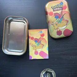 Pokemon TCG 151 Scarlet & Violet Dragonite Mini Tin EMPTY - Tin, Coin & Art Card - Image 1