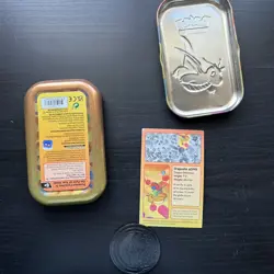 Pokemon TCG 151 Scarlet & Violet Dragonite Mini Tin EMPTY - Tin, Coin & Art Card - Image 2