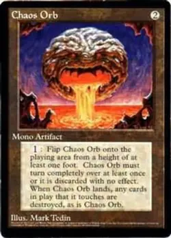 Damaged, English MTG Regular Chaos Orb - Oversized Magic Oversized Promos (6x9) - Image 1