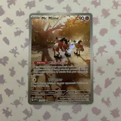 Mr. Mime 179/165 Illustration Rare Holo Pokemon TCG Pokemon 151 NM - Image 1