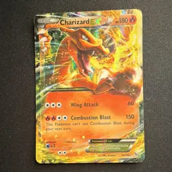 Pokemon Charizard EX 12/106 Flashfire Ultra Rare Holo Dragon Card English 2014 - Image 3