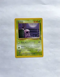 Pokemon TCG Grimer Fossil 1st Edition Unlimited Common Card 48/62 NM Condition - Image 2