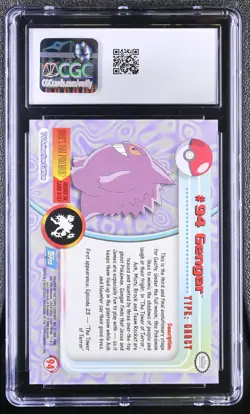 2000 Pokemon Topps Series 2 #94 Gengar CGC 8.5 - Image 2
