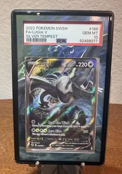 Pokemon 2022 Lugia V 186/195 Alt Art Silver Tempest GEM MINT PSA 10 (W/ ARTCASE) - Image 1