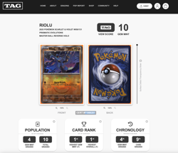 Pokemon TCG Riolu Master Ball Pattern Holo 050/131 Prismatic Evolutions TAG 10 - Image 3