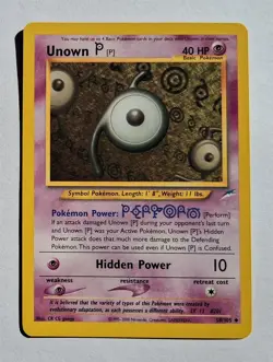 Pokemon - Unown P - Neo Destiny 58/105 - Uncommon - LP - Image 1