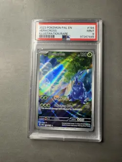 Pokemon TCG Heracross #194 Paldea Evolved PAL EN Illustration Rare PSA 9 - Image 2