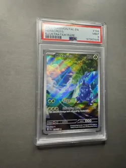 Pokemon TCG Heracross #194 Paldea Evolved PAL EN Illustration Rare PSA 9 - Image 3