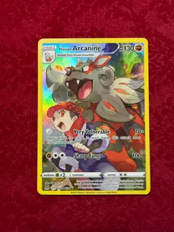 Pokemon TCG Hisuian Arcanine Full Art TG08/TG30, Lost Origin (NM) - Image 1