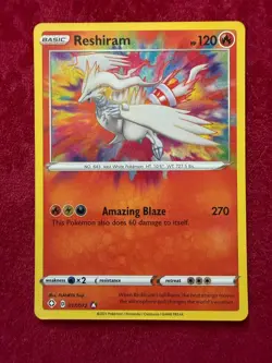 Pokemon TCG Reshiram Amazing Rare 017/072, Shining Fates (NM) - Image 1