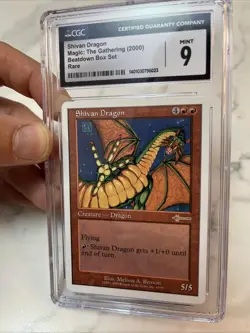 MTG Shivan Dragon Graded CGC 9 Magic The Gathering - Image 2
