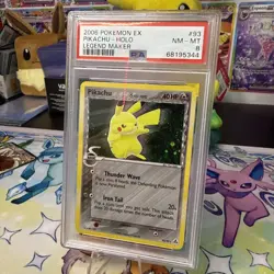 2006 POKEMON EX LEGEND MAKER #93 PIKACHU-HOLO PSA 8 - Image 2