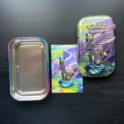 Pokemon Prismatic Evolutions Collectible Art mini Tin & Insert Umbreon - Image 1