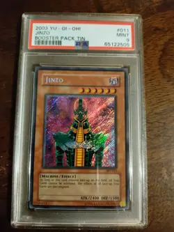 YUGIOH! PSA 9 MINT 2003 Jinzo BPT-011 Secret Rare - Image 1