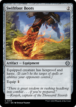 Swiftfoot Boots - 314 - Commander: The Lost Caverns of Ixalan- Near Mint - MTG - Image 1