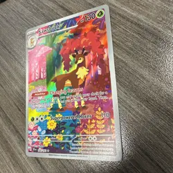 Pokemon Sawsbuck Illustration Rare Full Art Holo 166/162 SV05 Card - Image 2