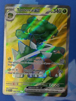 Torterra ex 185/162 - Temporal Forces - Full Art -Pokemon TCG Card NM - Image 2
