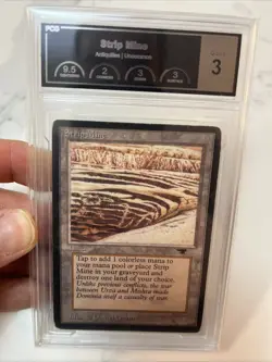 MTG Strip Mine Antiquities Graded PCG 3 Magic The Gathering - Image 2