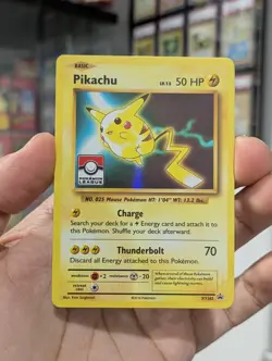 Pokemon Card 2016 PIKACHU Holo XY202 League Black Star Promo XY Evolutions NM - Image 2