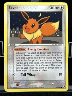 Pokemon TCG Unseen Forces Eevee Card 2005 Common Regular Card 55/115 LP - Image 3