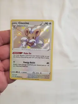 Pokemon TCG Cinccino SV094/SV122 Shining Fates: Shiny Vault Holo Rare Card NM - Image 1
