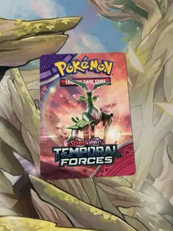 Pokemon 2024 Temporal Forces Trainer Tips Card Iron Leaves NM - Image 1