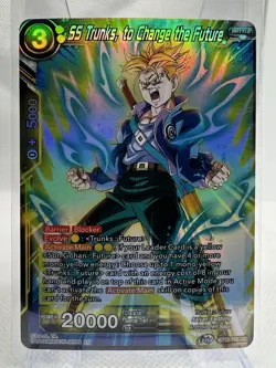 SS Trunks, to Change the Future Foil BT13-102 UC Dragon Ball Super Card Game TCG - Image 1