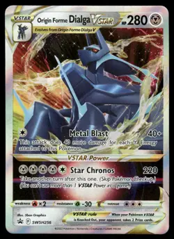 Pokemon Cards Origin Forme Dialga VSTAR SWSH256 SWSH Black Star Promo NM - Image 1