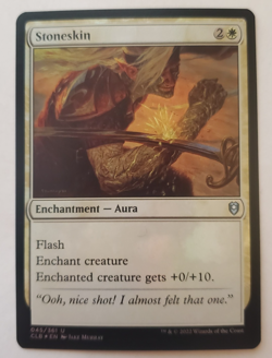 1x Stoneskin FOIL CLB Battle for Baldur's Gate MTG NM - Image 1