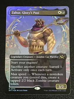 MTG Aetherdrift Zahur, Glory's Past Borderless Foil 0370 NM Rare - Image 1