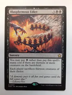 Blasphemous Edict 57 Foundations MTG - Image 1