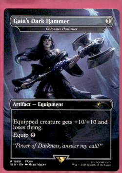GAIA'S DARK HAMMER COLOSSUS HAMMER SECRET LAIR DROP ARTIFACT EQUIPMENT MTG 1866 - Image 1