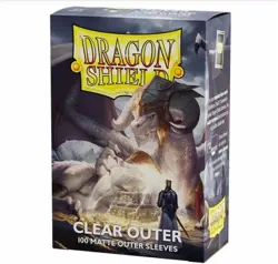 Dragon Shield | Matte Clear Outer Sleeves | 100 CT - Smooth & Tough Premium TCG - Image 1