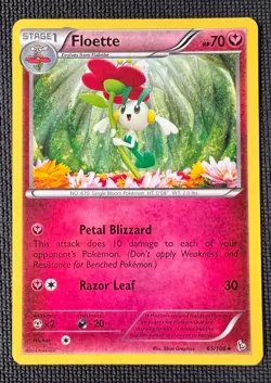 Floette 65/106 Uncommon Flashfire Pokemon Lightly Played - Image 1