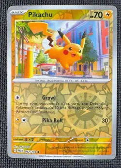 PIKACHU 062/193 C PALDEA EVOLVED POKEMON REVERSE HOLO NM - Image 1