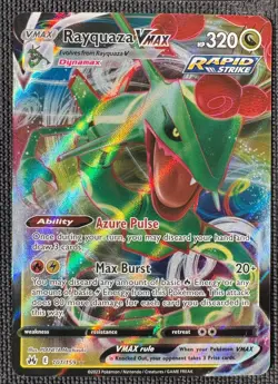 RAYQUAZA VMAX 101/159 HOLO RARE VMAX CROWN ZENITH POKEMON NM - Image 1