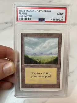 Mtg Unlimited Plains PSA Graded MINT 9 - Image 1