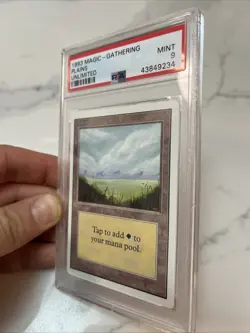 Mtg Unlimited Plains PSA Graded MINT 9 - Image 2