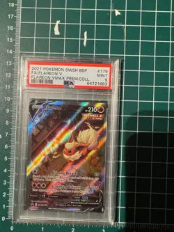PSA 9 POKEMON FLAREON V and VMAX SWSH179 and SWSH180 SEQUENTIAL Set - Image 3