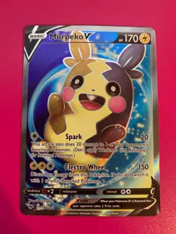 MORPEKO V 190/202 FULL ART ULTRA RARE HOLO SWORD & SHIELD SWSH01 POKEMON NM - Image 1