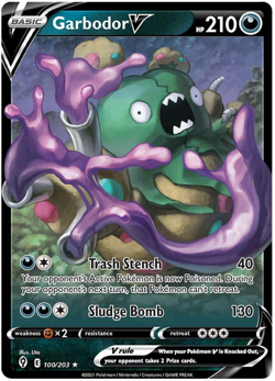 GARBODOR V - POKEMON - EVOLVING SKIES - 100/203 - NM/M - Image 1