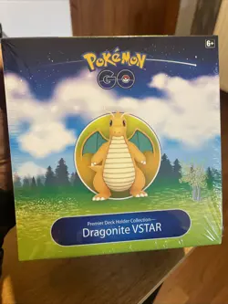 Pokemon Go Premier Deck Holder Collection Dragonite VSTAR Sealed - Image 1
