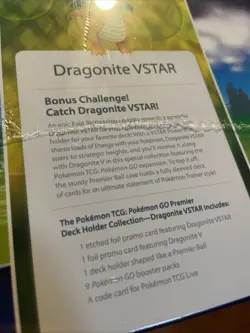 Pokemon Go Premier Deck Holder Collection Dragonite VSTAR Sealed - Image 4
