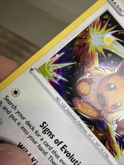 Pokemon TCG ~ Eevee Black Star Promo SWSH118 HD Galaxy Swirl MEW TAIL 🌀 - Image 3