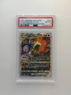 PSA 8 - 2022 POKEMON SWORD & SHIELD #SWSH262 CHARIZARD VSTAR ULTRA PREM. COLL - Image 1