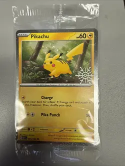 Pokemon Pikachu 025/165 2025 Holiday Calendar Holo Stamped And SEALED Fast Ship - Image 1