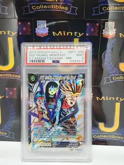 Dragon Ball Super SS2 Trunks Memories of the Past SPR BT7-030 PSA 9 MINT - Image 1